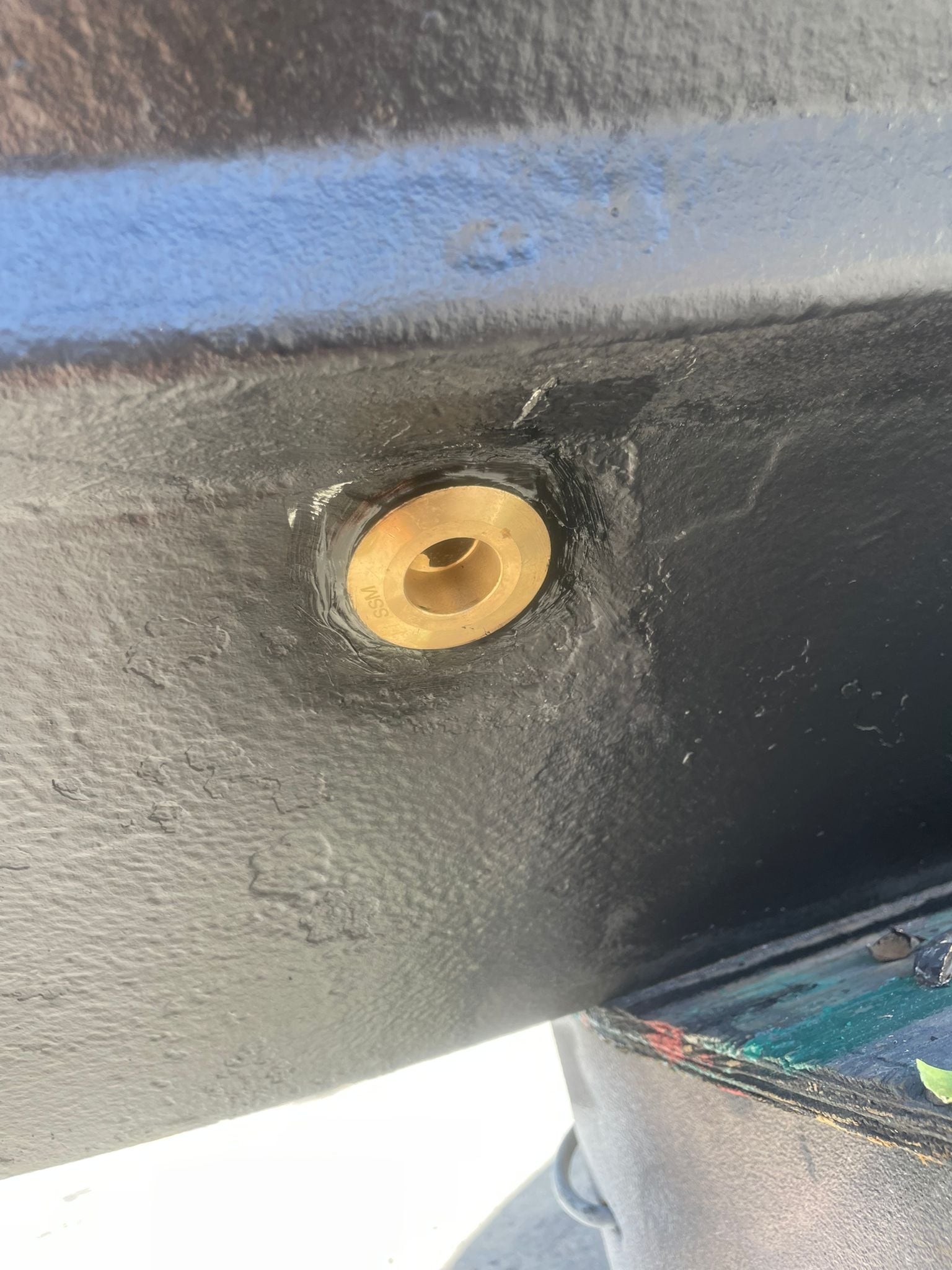 New through-hull installed & sealed