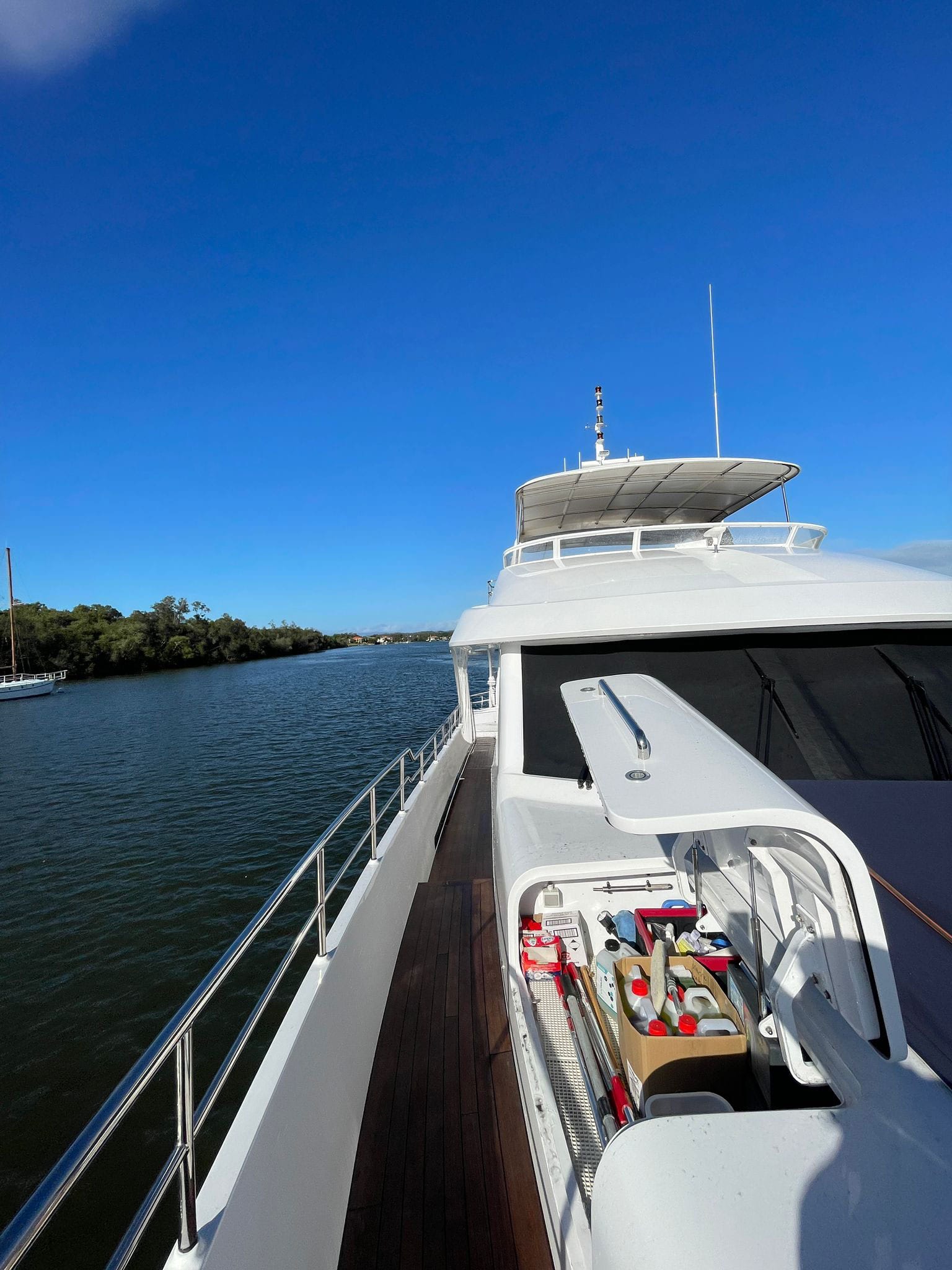 Underway on sea trial after relaunch, systems under load