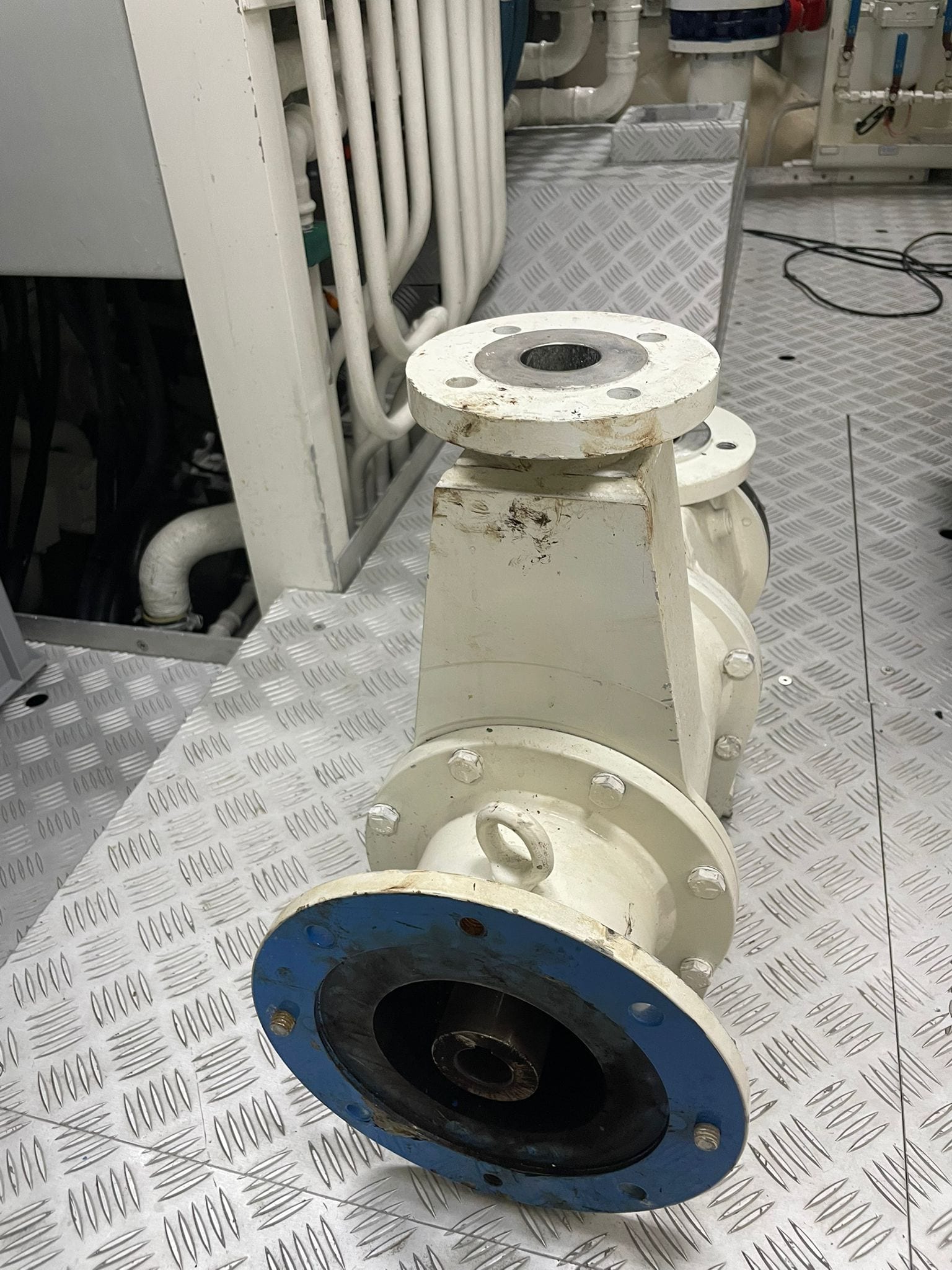 Sanitation Vacuum-Pump Rebuild & Motor Replacement — Visiting Superyacht